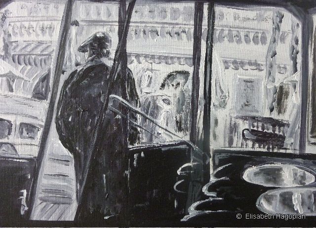 Operncafé Barcelona, 30X40, 2011