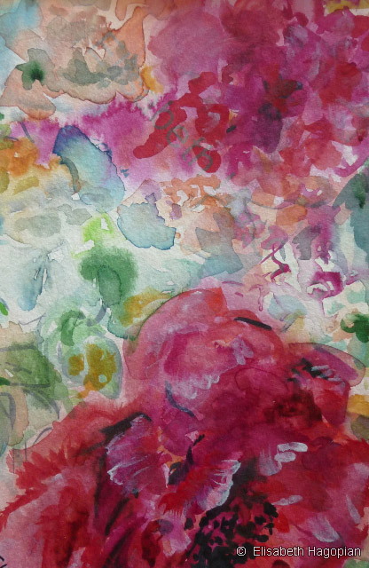 Late Roses, Aquarell, 17X24, 2010